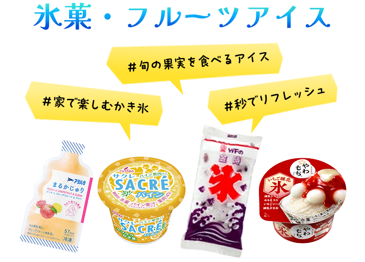 ≪アイス・お菓子≫氷菓・フルーツアイス