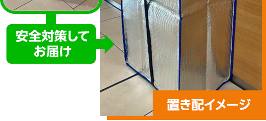 安全対策してお届け