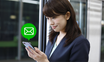 お届け完了後にメールで完了通知でお知らせ