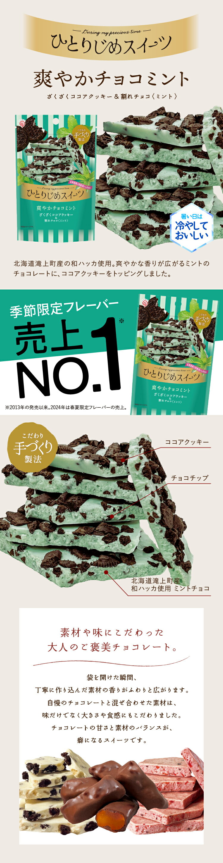 【りんご】ひとりじめスイーツ　爽やかチョコミント　3袋 ひとりじめスイーツ 爽やかチョコミント｜楽天マート - ネット