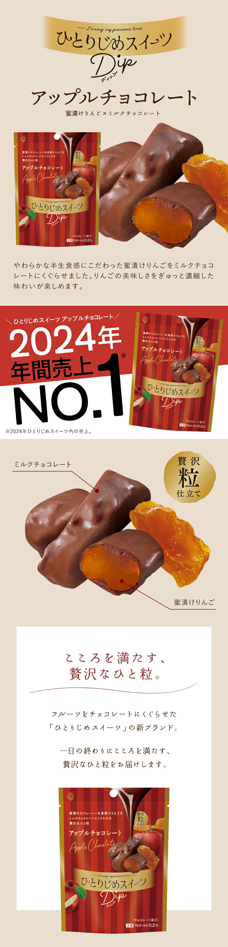 ひとりじめスイーツDip アップルチョコレート【楽天市場の厳選グルメ