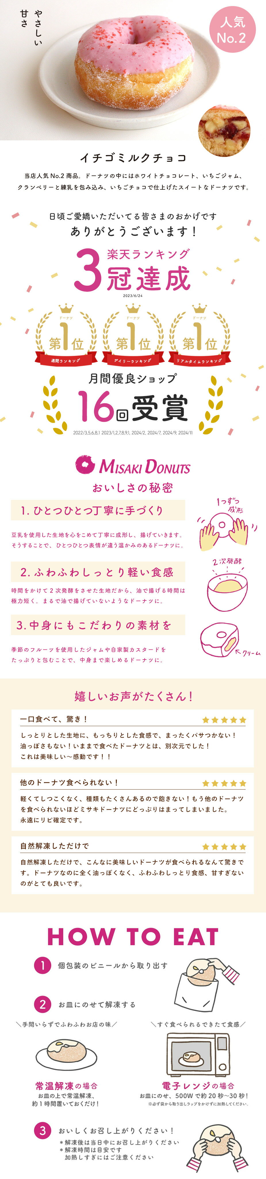 ミサキドーナツ イチゴミルクチョコ
