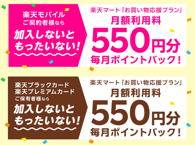 お買い物応援プラン