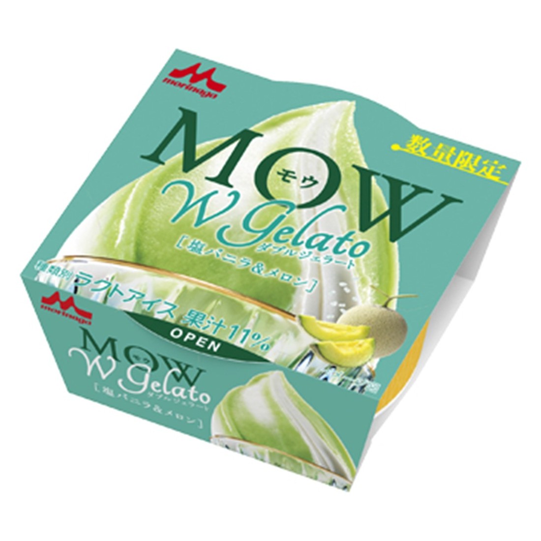 MOW Wジェラート 塩バニラ＆メロン（冷凍）｜楽天マート - ネットスーパー