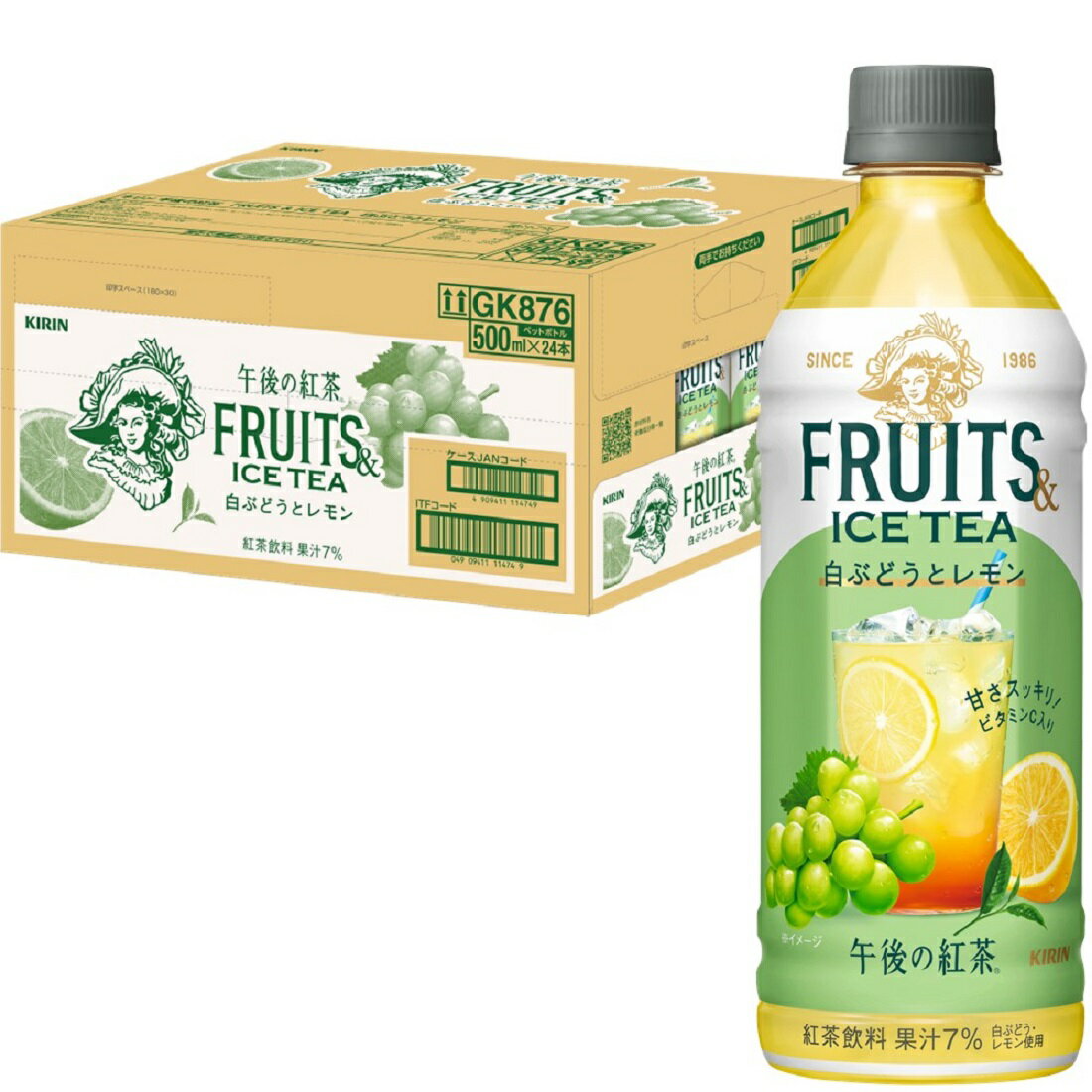 午後の紅茶 FRUITS&ICETEA 白ぶどうとレモン（1ケース）｜楽天マート