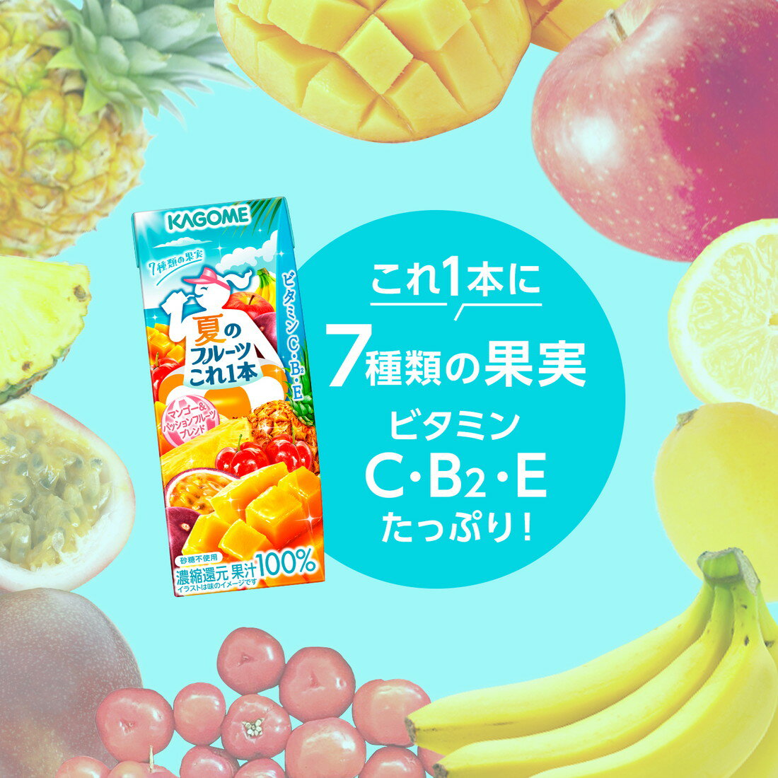 夏のフルーツこれ一本マンゴー＆パッションフルーツブレンド｜楽天