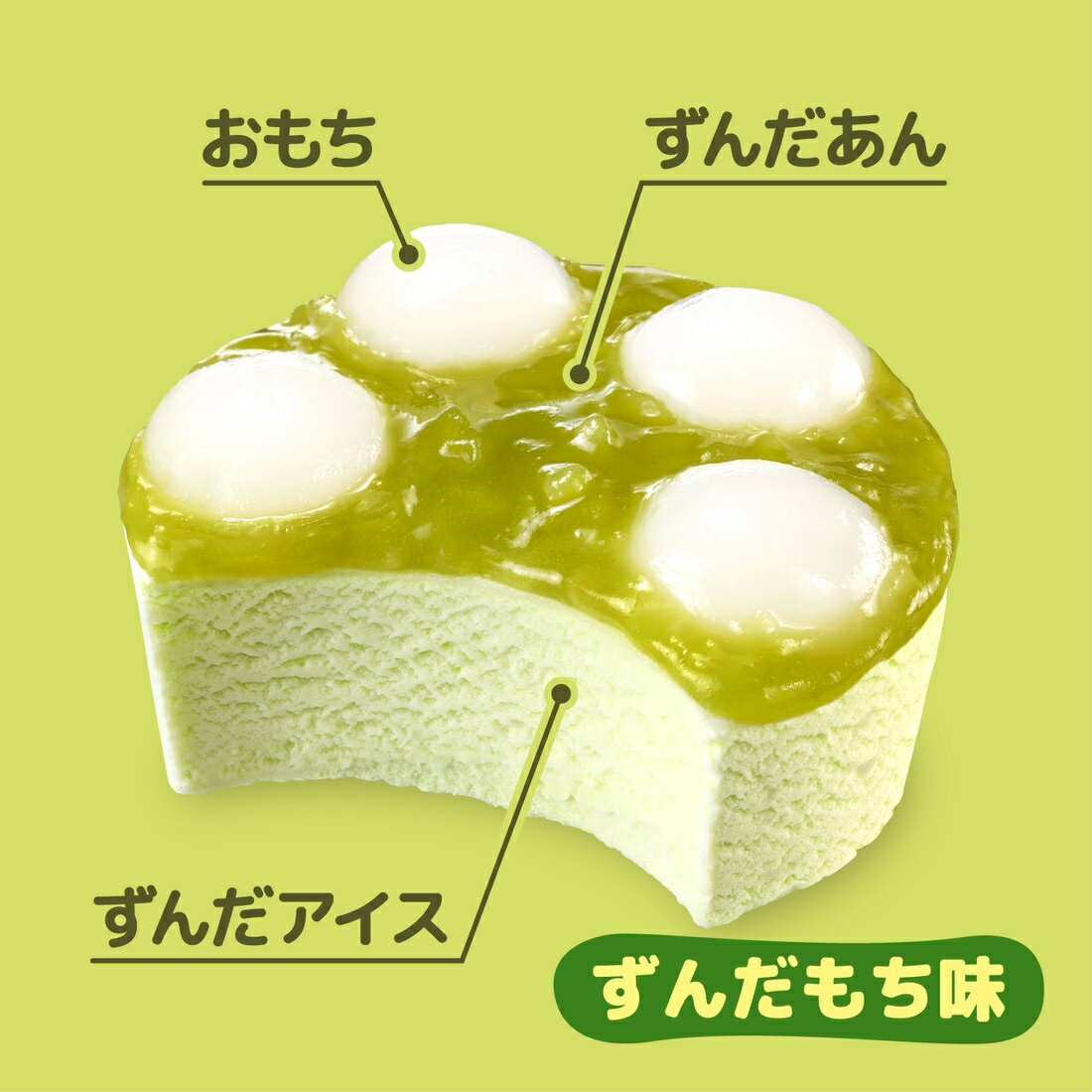 やわもちアイス ずんだもち味（冷凍）｜楽天マート - ネットスーパー