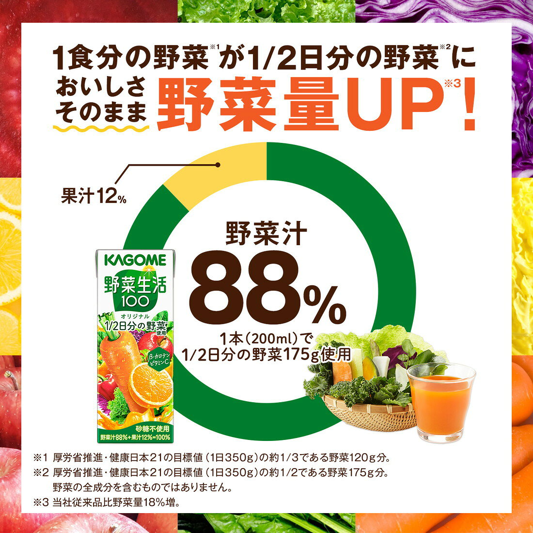 野菜生活100 オリジナル（1ケース)｜楽天マート - ネットスーパー