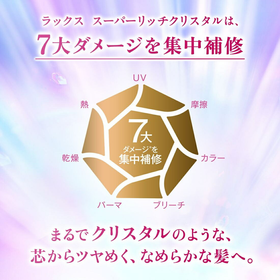 ラックス スーパーリッチクリスタル モイスチャー＆リペア シャンプー