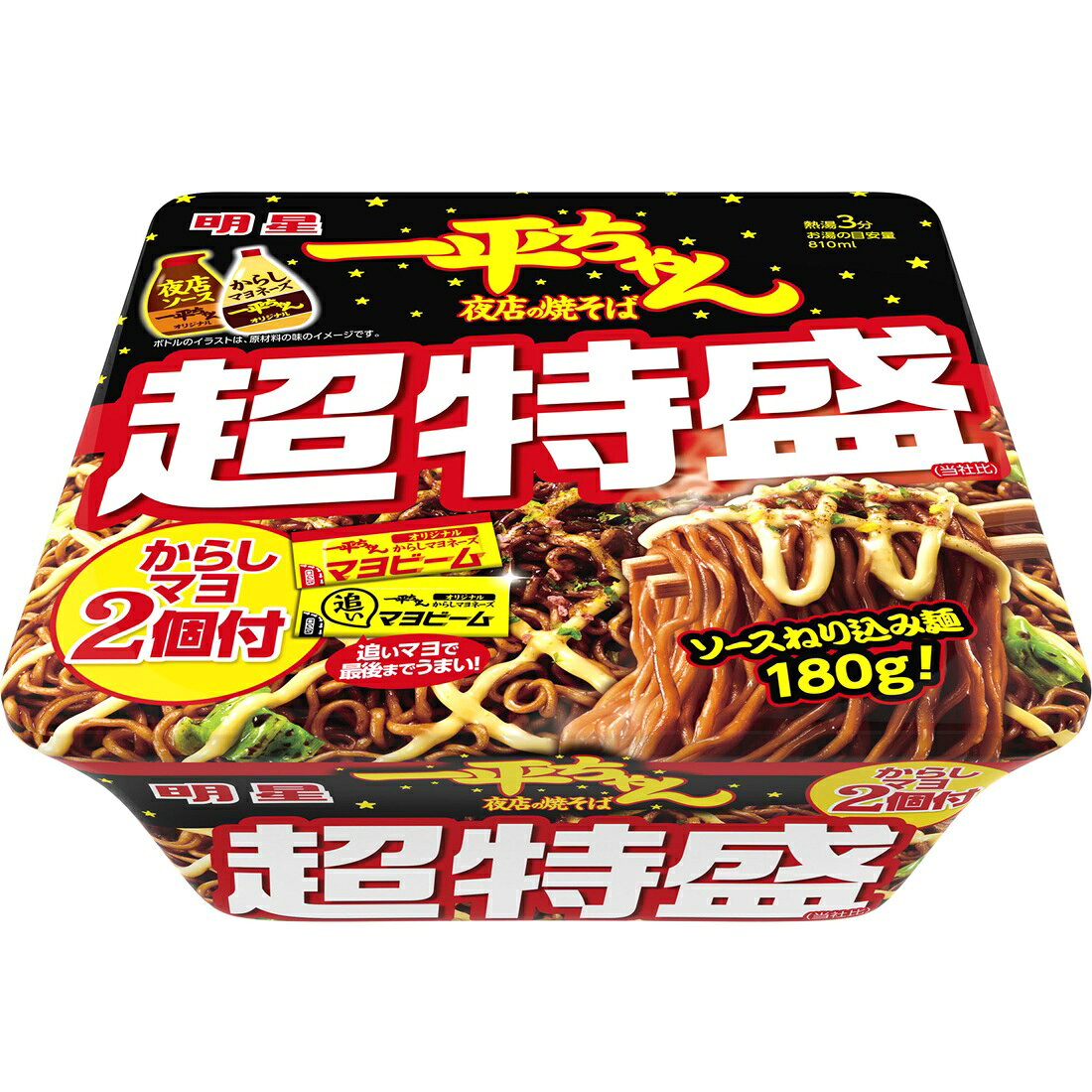 一平ちゃん夜店の焼そば 超特盛 からしマヨ2個付｜楽天マート - ネット