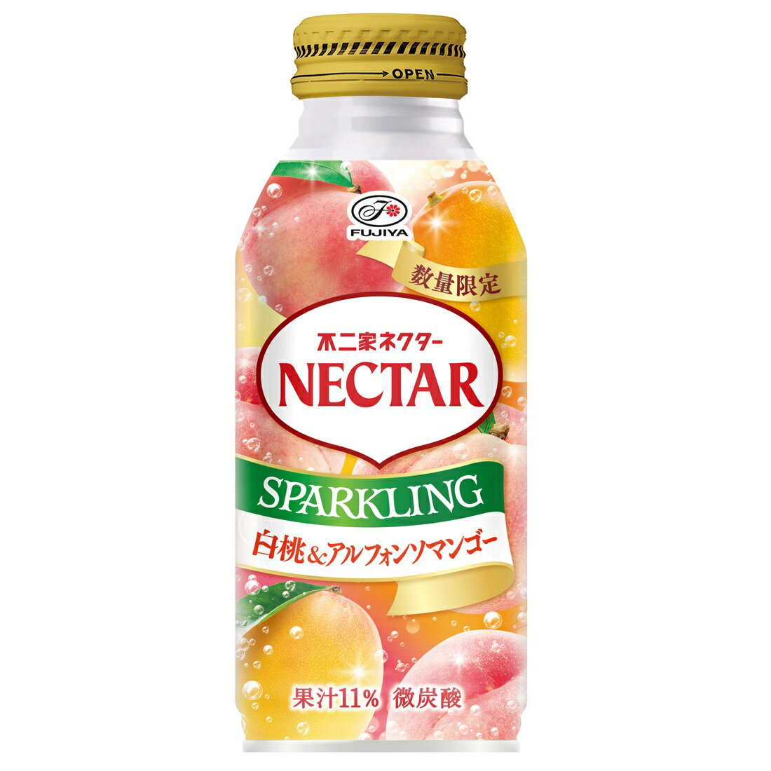 不二家 ネクタースパークリング 白桃＆アルフォンソマンゴー｜楽天