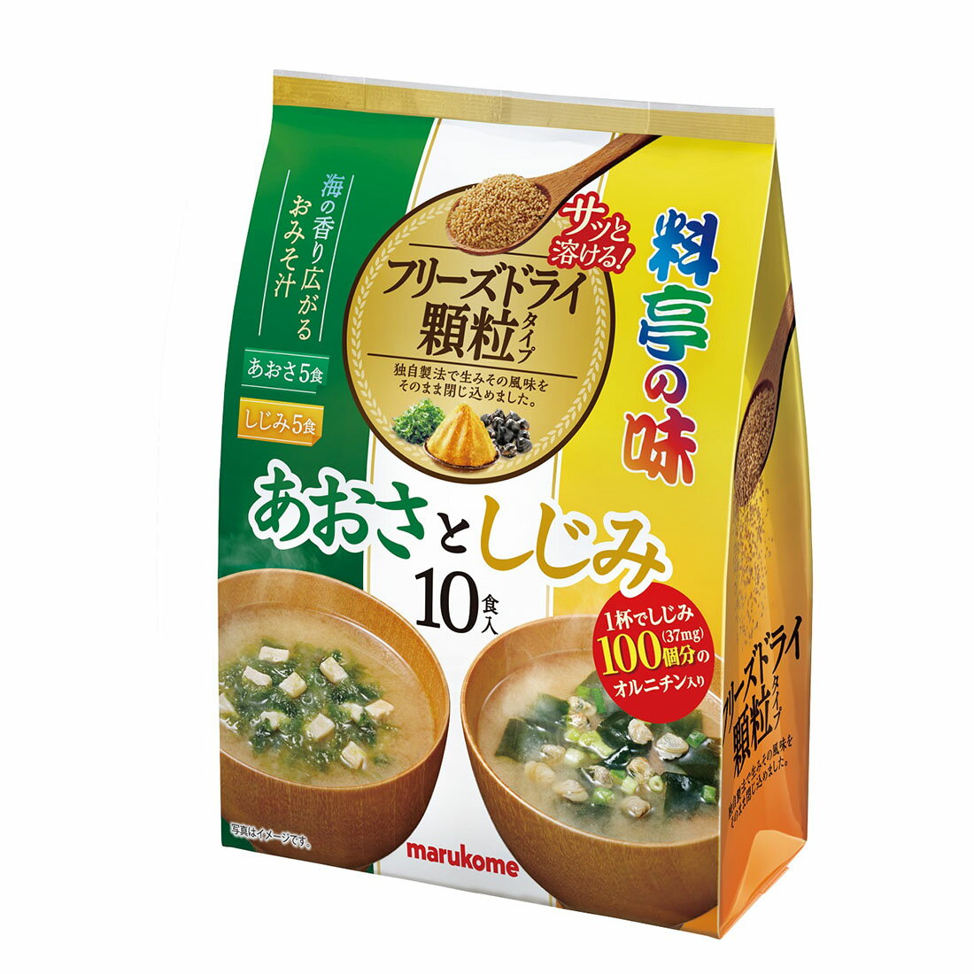 お徳用 フリーズドライ 顆粒みそ汁 料亭の味 あおさとしじみ｜楽天