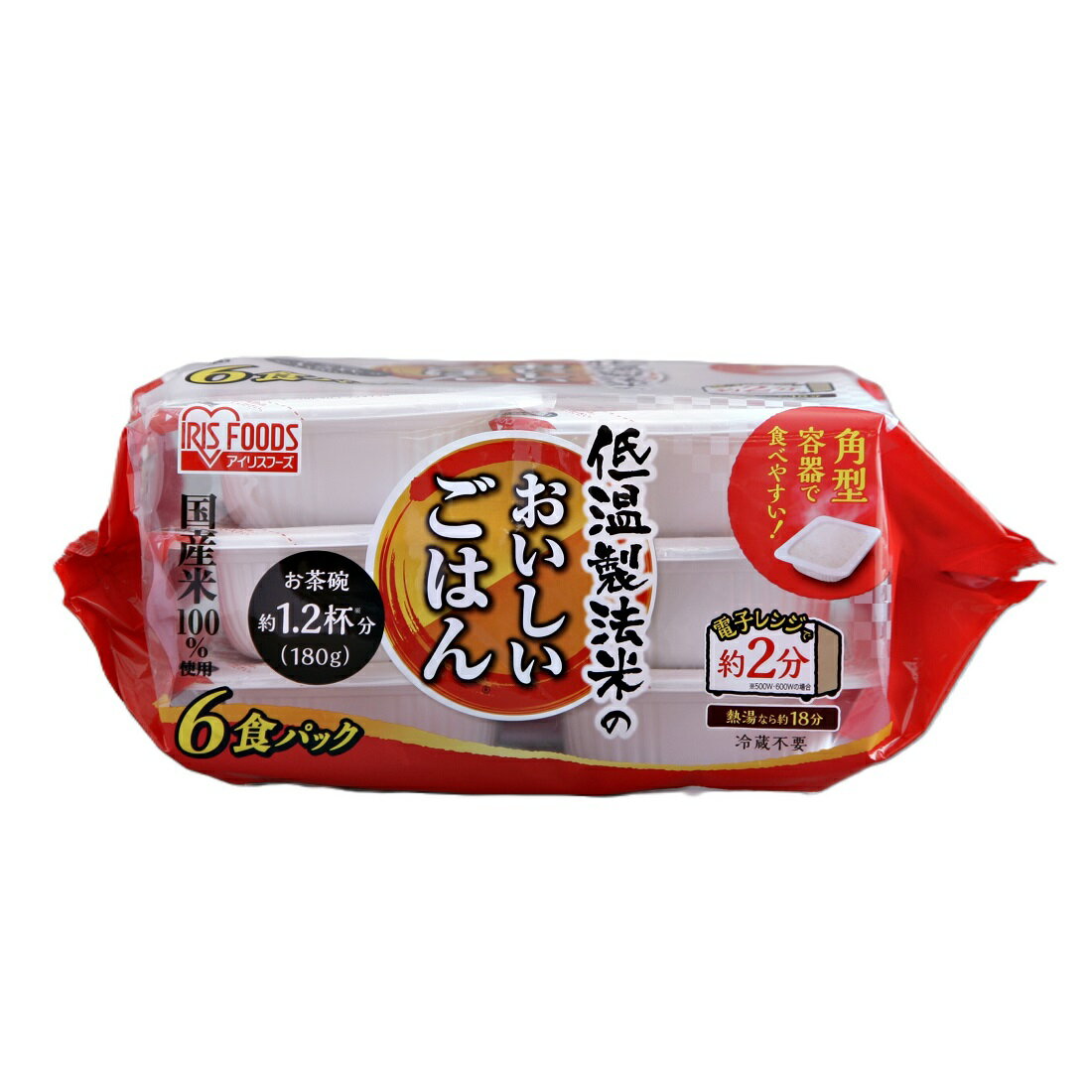 低温製法米のおいしいごはん 国産米100% 180g×6パック｜楽天マート