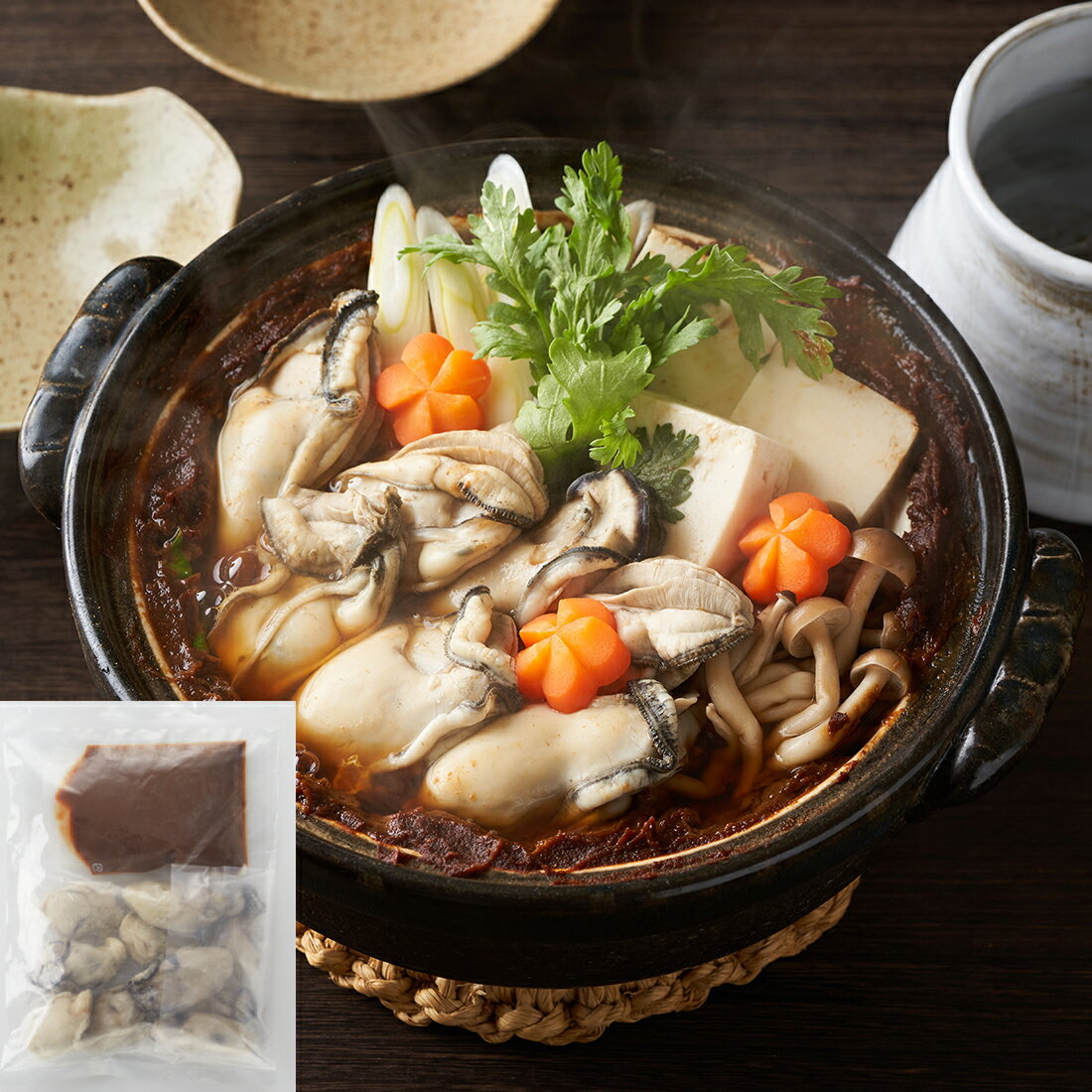 広島産かきの土手鍋セット(冷凍)｜楽天マート - ネットスーパー